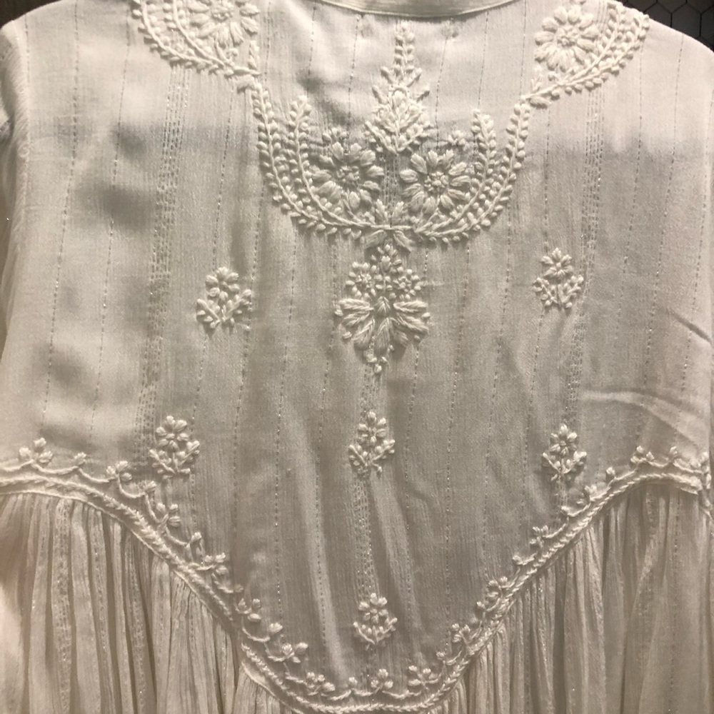 Rachel Zoe Country Chic  Embroidered Women's Top size Large - Picture 9 of 11